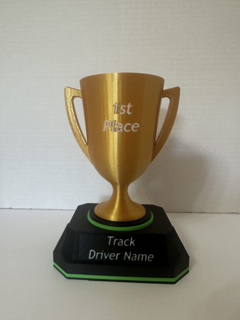 Cup trophy with custom text