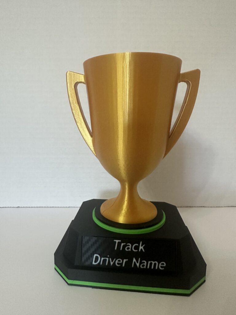 Simple gold cup trophy